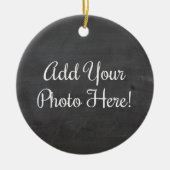 デザイン独自のカスタムフォトセラミックオーナメント セラミックオーナメント (正面)