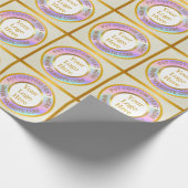 デザイン独自のカスタムモダンロゴビジネスWrappi ラッピングペーパー (角)