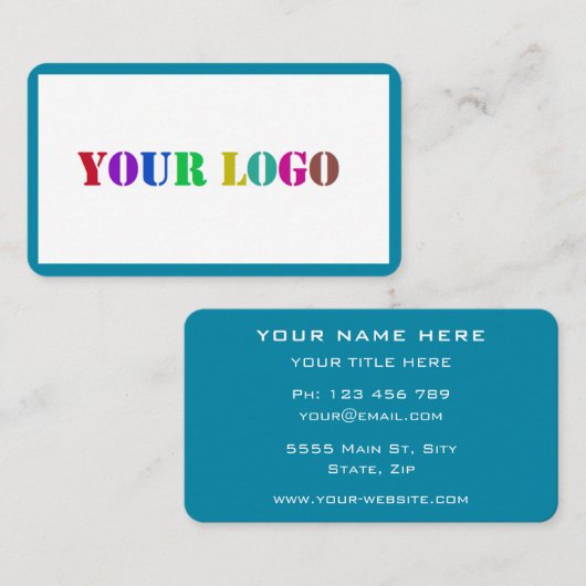 デザイン独自のカスタム会社ロゴ名刺 名刺 (正面/裏面)