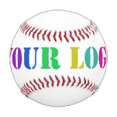 デザイン独自のカスタム会社ロゴ野球 野球ボール (裏面)