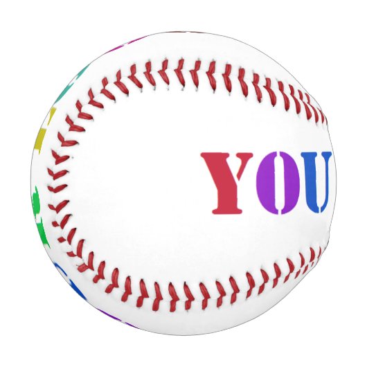 デザイン独自のカスタム会社ロゴ野球 野球ボール (正面左)