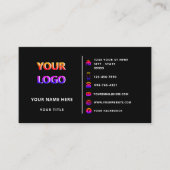 デザイン独自のカスタム名刺カラー 名刺 (正面)