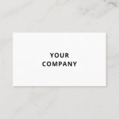 デザイン独自のカスタム名刺テンプレート 名刺 (裏面)