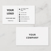 デザイン独自のカスタム名刺テンプレート 名刺 (正面/裏面)