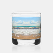 デザイン独自のカスタム文字写真パーソナライズされた ウイスキーグラス (左)
