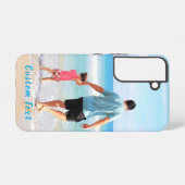 デザイン独自のカスタム文字写真パーソナライズされた SAMSUNG GALAXYケース (裏面横)