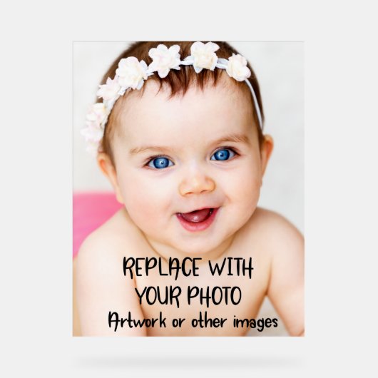 デザイン独自のカスタム製パーソナライズされた品 アクリルサイン (正面)