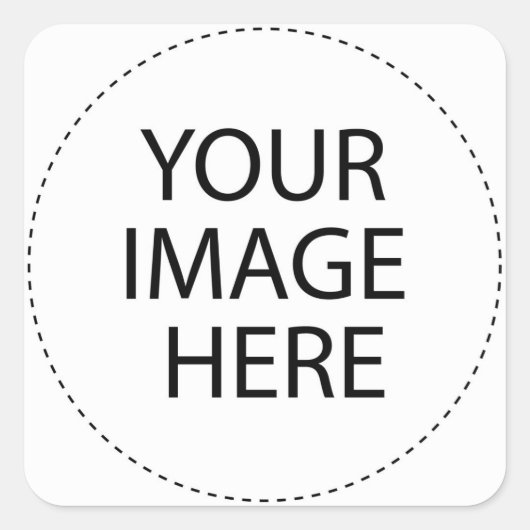 デザイン独自のカスタム贈り物 – 空白の スクエアシール (正面)