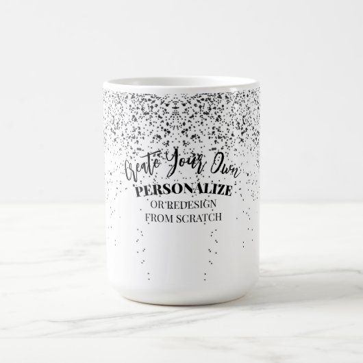 デザイン独自のカスタム コーヒーマグカップ (中央)