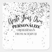 デザイン独自のカスタム スクエアシール (正面)