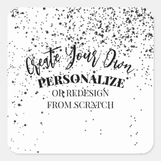 デザイン独自のカスタム スクエアシール (正面)