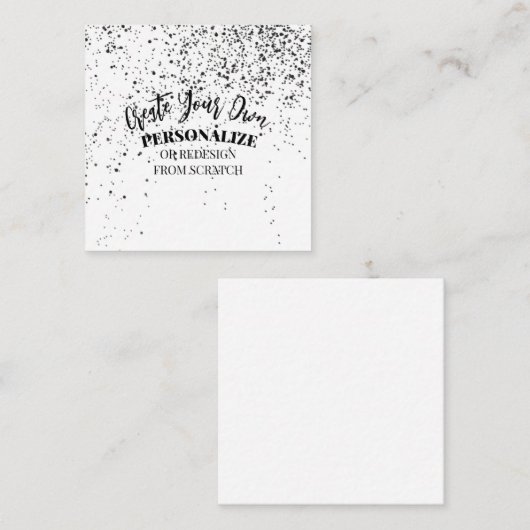 デザイン独自のカスタム スクエア名刺 (正面/裏面)