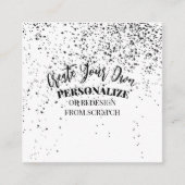 デザイン独自のカスタム スクエア名刺 (正面)