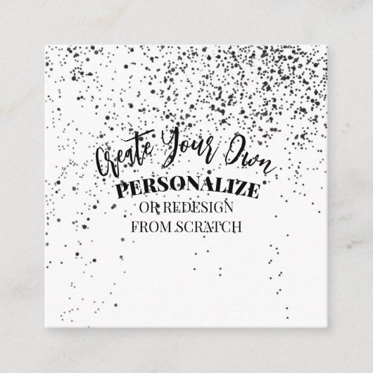 デザイン独自のカスタム スクエア名刺 (正面)