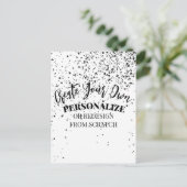 デザイン独自のカスタム ポストカード (スタンド正面)