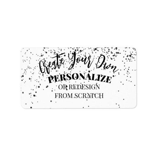 デザイン独自のカスタム ラベル (正面)