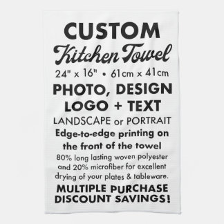 デザイン独自のキッチンパーソナライズされたタオル キッチンタオル