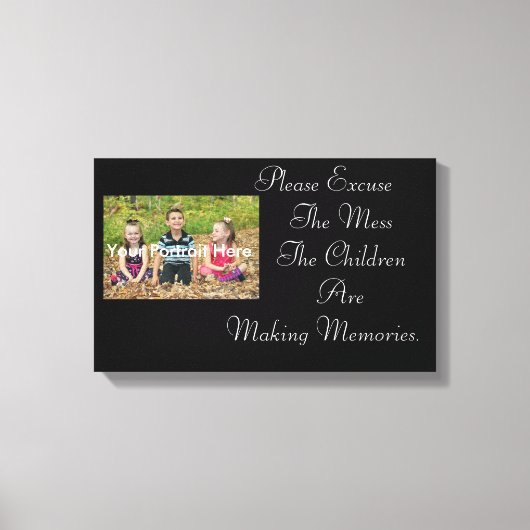 デザイン独自のキャンバスラップ キャンバスプリント (正面)