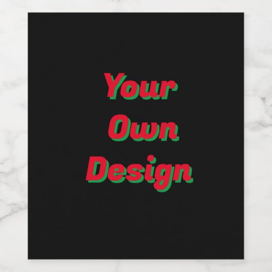 デザイン独自のクリスマスワインラベル – カスタム! ワインラベル (シングルラベル)