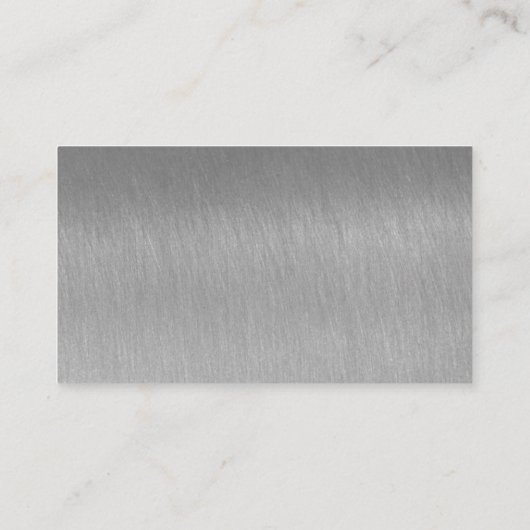 デザイン独自のスチールグレープロ標準 名刺 (裏面)