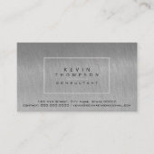 デザイン独自のスチールグレープロ標準 名刺 (正面)