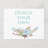 デザイン独自のセーブ・ザ・デート案内 案内ポストカード (正面)