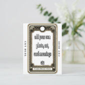 デザイン独自のタロットカード ポストカード (スタンド正面)