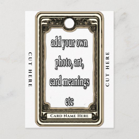 デザイン独自のタロットカード ポストカード (正面)