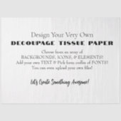 デザイン独自のデコページティッシュペーパー 薄葉紙 (正面)