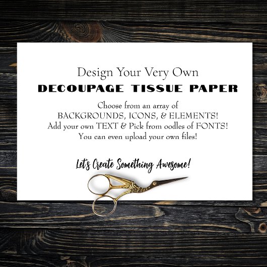 デザイン独自のデコページティッシュペーパー 薄葉紙