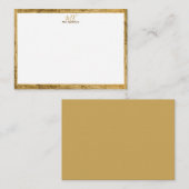 デザイン独自のノートカードモノグラムを作成 ノートカード (正面/裏面)