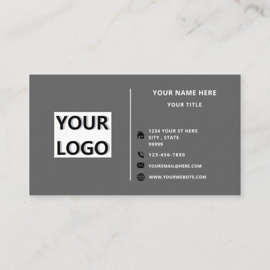 デザイン独自のパーソナライズされたカスタム名刺 名刺 (裏面)