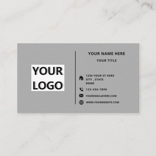 デザイン独自のパーソナライズされたカスタム名刺 名刺 (正面)