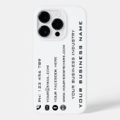 デザイン独自のビジネスiPhoneケース選択カラー Case-Mate iPhoneケース (裏面)