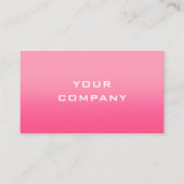 デザイン独自のピンクビジネスカードテンプレート 名刺 (正面)