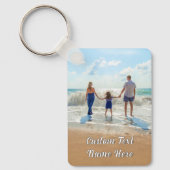 デザイン独自のファミリーフォトキーチェーンカスタム文字 キーホルダー (正面)