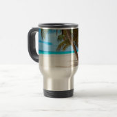 デザイン独自のフォトコラージコーヒーマグ トラベルマグ (正面左)