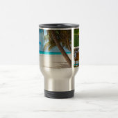 デザイン独自のフォトコラージコーヒーマグ トラベルマグ (中央)