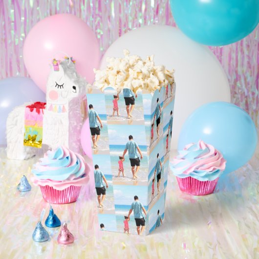 デザイン独自のフォトポップコーンボックスの例 フェイバーボックス (パーティー)