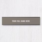 デザイン独自のフォントと色名ドアシンボルや象徴 サインプレート (正面)