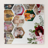 デザイン独自のフローラ10フォトコラージュ ジグソーパズル (横)