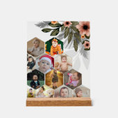 デザイン独自のフローラ12フォトコラージュ アクリルサイン (正面)