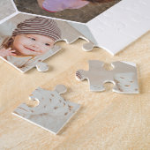 デザイン独自のフローラ12フォトコラージュ ジグソーパズル (側面)