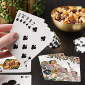 デザイン独自のフローラ12フォトコラージュ トランプ (インサイチュ)