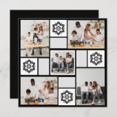 デザイン独自のフローラ5フォトコラージュ サンキューカード (正面/裏面)