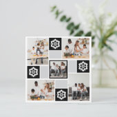 デザイン独自のフローラ5フォトコラージュ サンキューカード (スタンド正面)