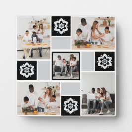 デザイン独自のフローラ5フォトコラージュ フォトプラーク