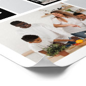 デザイン独自のフローラ5フォトコラージュ ポスター (角)