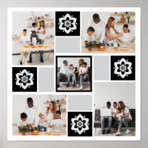 デザイン独自のフローラ5フォトコラージュ