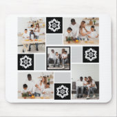 デザイン独自のフローラ5フォトコラージュ マウスパッド (正面)